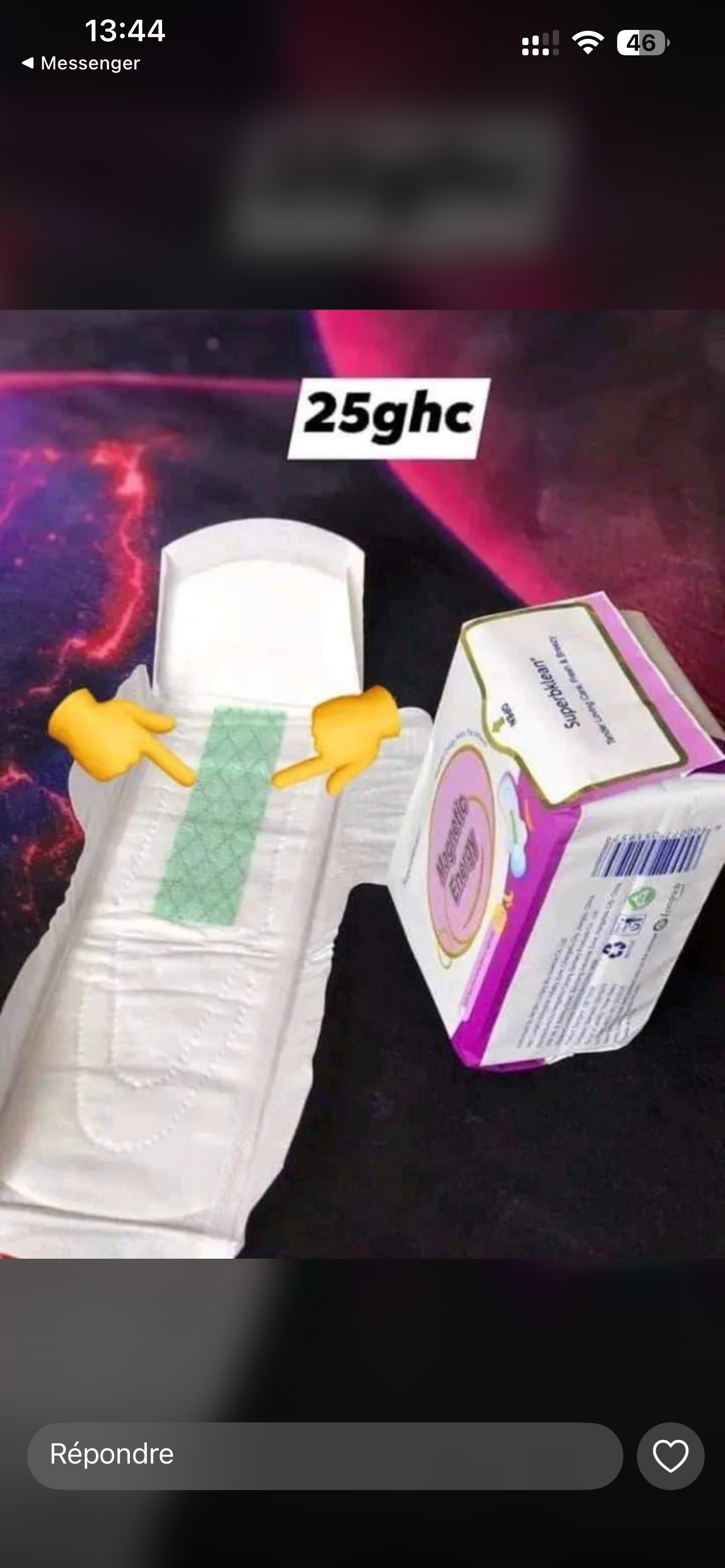 Serviette hygiénique