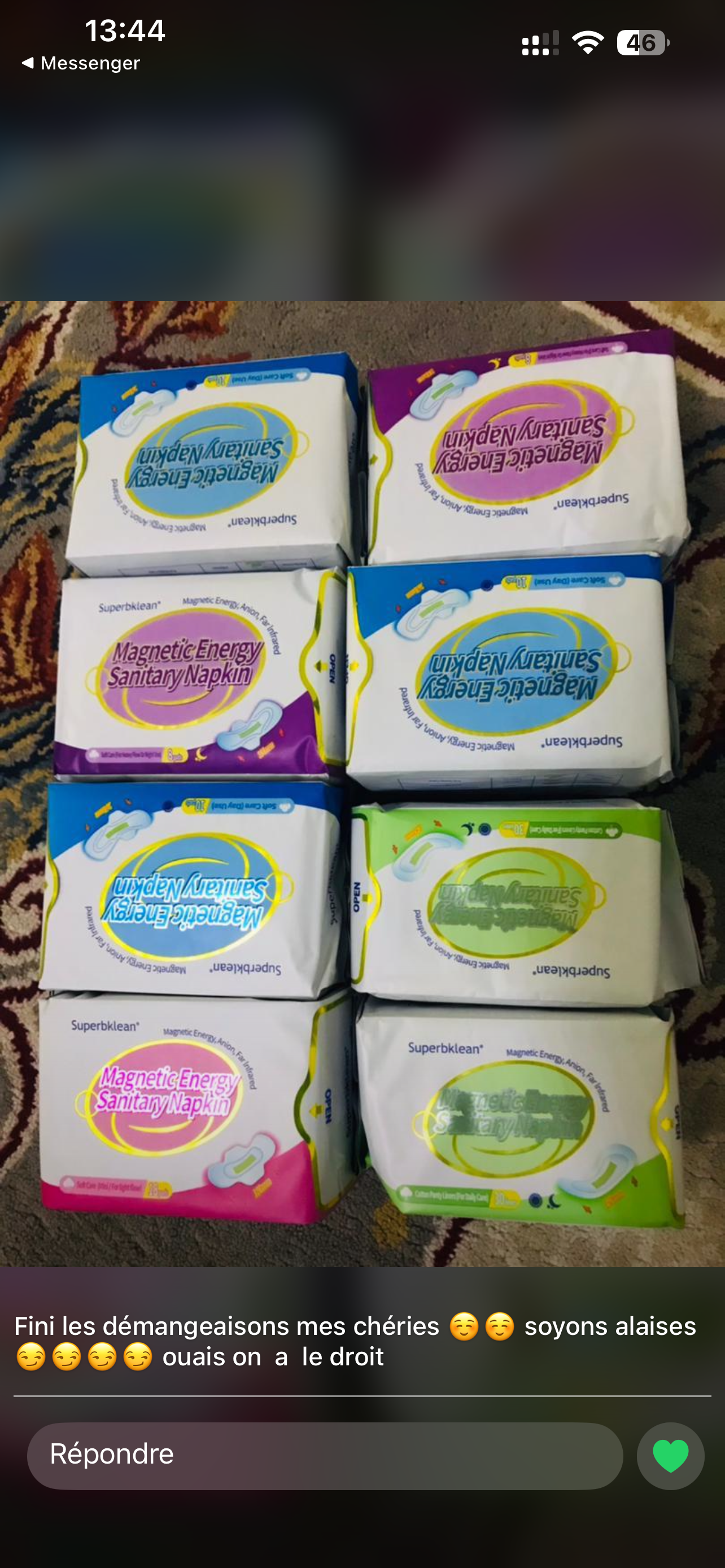 Serviette hygiénique